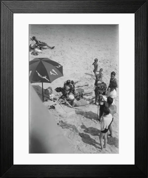 Framed Print : New York City views, Long Beach, 1927 Creator: Arnold Genthe Framed Print : New York City views, Long Beach, 1927 Creator: Arnold Genthe