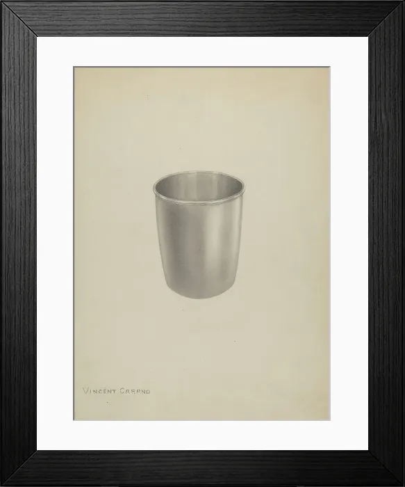Framed Print : Silver Mug, c. 1937. Creator: Vincent Carano