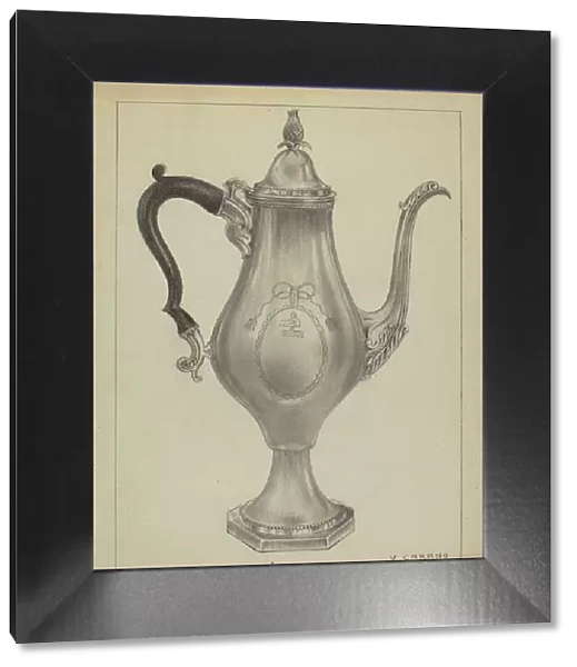 Silver Coffee Pot, 1935 / 1942. Creator: Vincent Carano