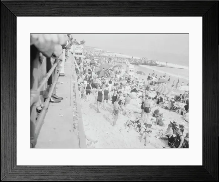 Framed Print : New York City views, Long Beach, 1927 Creator: Arnold Genthe Framed Print : New York City views, Long Beach, 1927 Creator: Arnold Genthe
