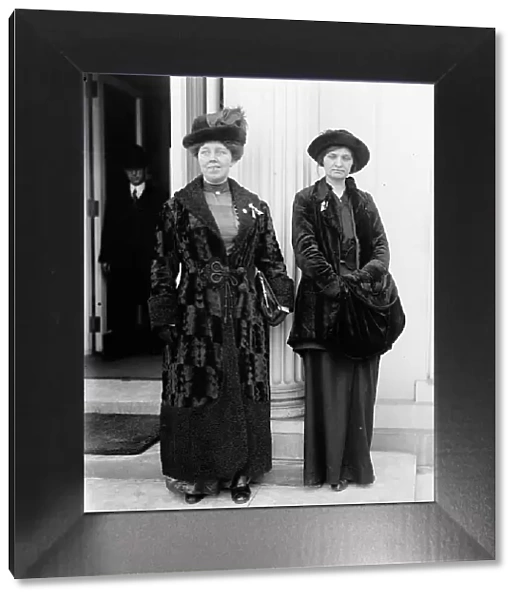 Woman Suffrage - Rose Winslow And Maggie Hinchey, 1914. Creator: Harris & Ewing. Woman Suffrage - Rose Winslow And Maggie Hinchey, 1914. Creator: Harris & Ewing