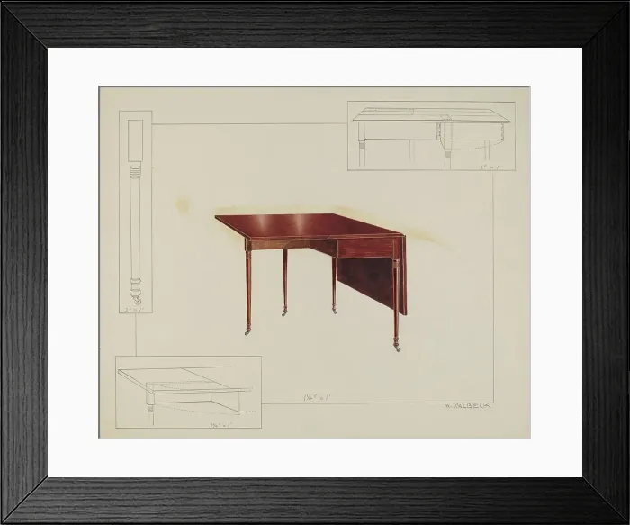 Framed Print : Table, c. 1937. Creator: Alfred Walbeck Framed Print : Table, c. 1937. Creator: Alfred Walbeck