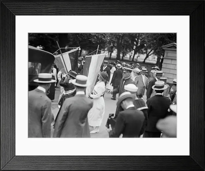 Framed Print : Woman Suffrage, 1917. Creator: Harris & Ewing. Woman Suffrage, 1917. Creator: Harris & Ewing Framed Print : Woman Suffrage, 1917. Creator: Harris & Ewing. Woman Suffrage, 1917. Creator: Harris & Ewing
