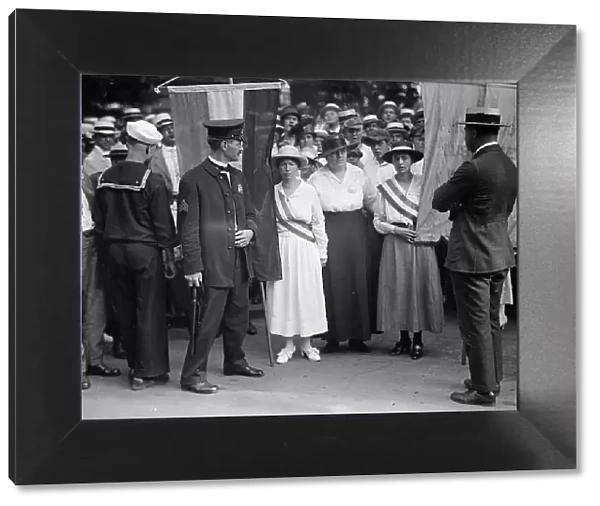 Woman Suffrage, 1917. Creator: Harris & Ewing. Woman Suffrage, 1917. Creator: Harris & Ewing