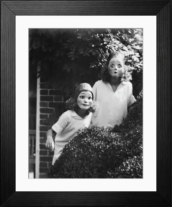 Framed Print : People wearing masks made by W.T. Benda, 1925 Sept. 20. Creator: Arnold Genthe Framed Print : People wearing masks made by W.T. Benda, 1925 Sept. 20. Creator: Arnold Genthe