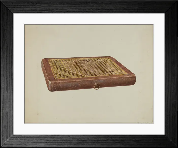 Framed Print : Portable Seat, c. 1938. Creator: Alfred Walbeck Framed Print : Portable Seat, c. 1938. Creator: Alfred Walbeck