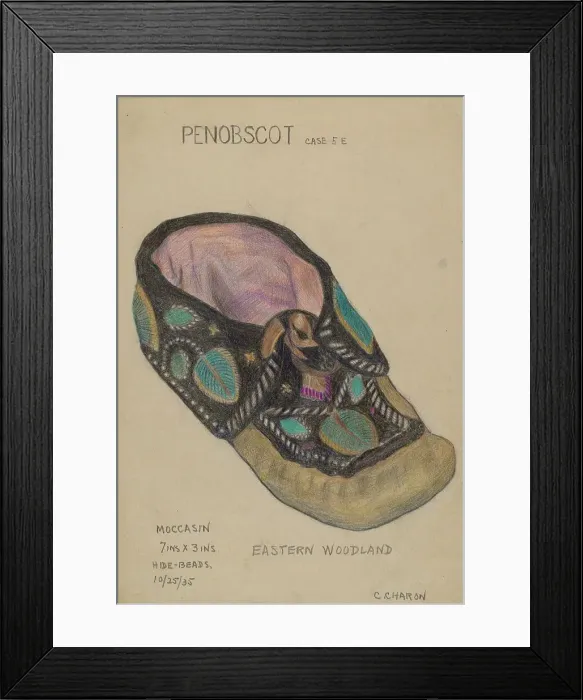 Framed Print : Moccasin, 1935. Creator: Charles Charon Framed Print : Moccasin, 1935. Creator: Charles Charon