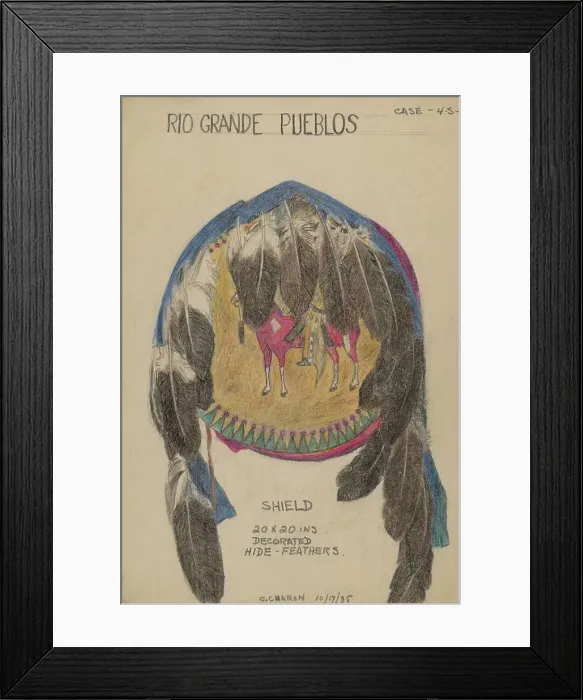 Framed Print : Shield, 1935. Creator: Charles Charon Framed Print : Shield, 1935. Creator: Charles Charon