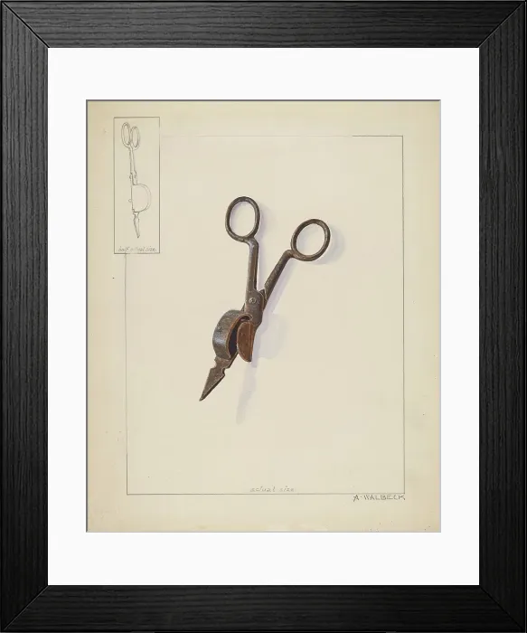 Framed Print : Candle Snuffer, c. 1936. Creator: Alfred Walbeck Framed Print : Candle Snuffer, c. 1936. Creator: Alfred Walbeck
