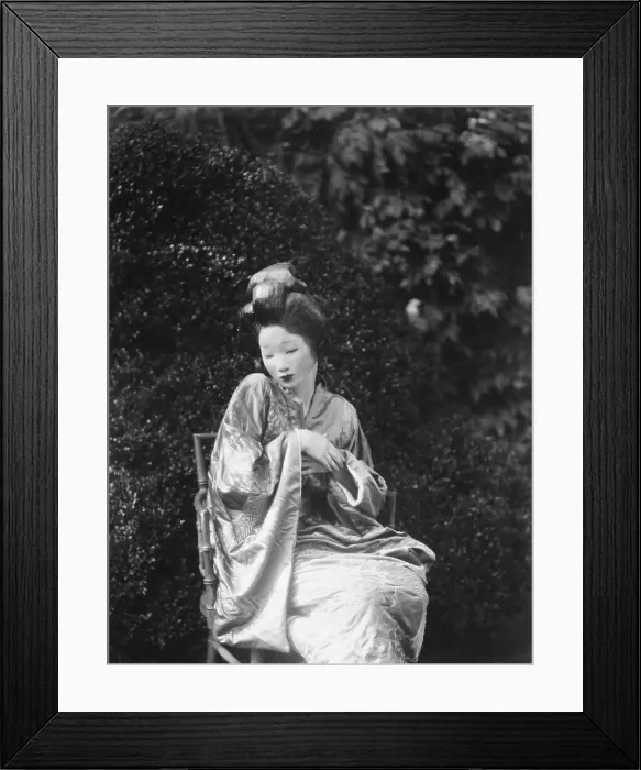Framed Print : Person wearing a mask made by W.T. Benda, 1925 Sept. 20. Creator: Arnold Genthe Framed Print : Person wearing a mask made by W.T. Benda, 1925 Sept. 20. Creator: Arnold Genthe