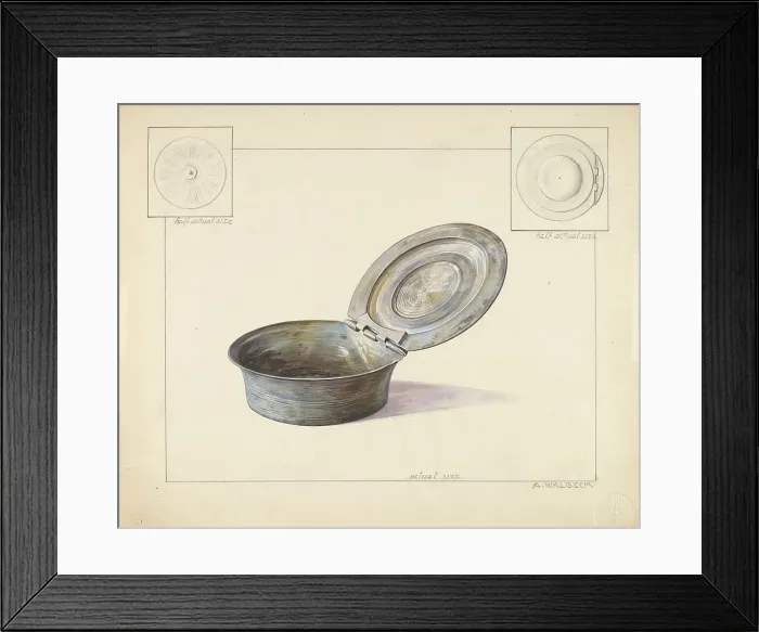 Framed Print : Snuff Box, 1935 / 1942. Creator: Alfred Walbeck Framed Print : Snuff Box, 1935 / 1942. Creator: Alfred Walbeck