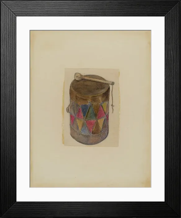 Framed Print : Drum, 1935 / 1942. Creator: Charles Charon Framed Print : Drum, 1935 / 1942. Creator: Charles Charon