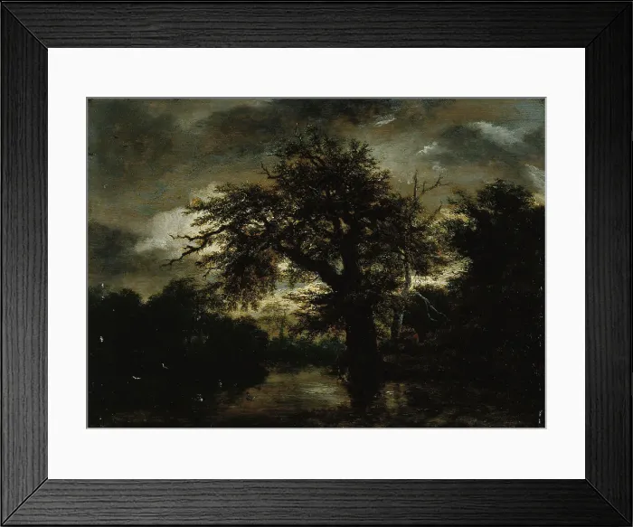 Framed Print : The Old Oak, c1648. Creator: Jacob van Ruisdael Framed Print : The Old Oak, c1648. Creator: Jacob van Ruisdael