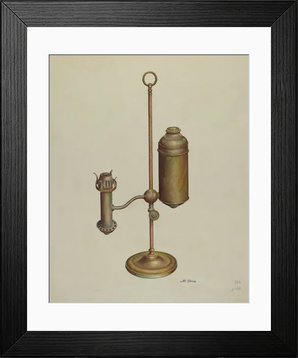 Framed Print : Student Lamp, c. 1940. Creator: Alvin J. Doria Framed Print : Student Lamp, c. 1940. Creator: Alvin J. Doria