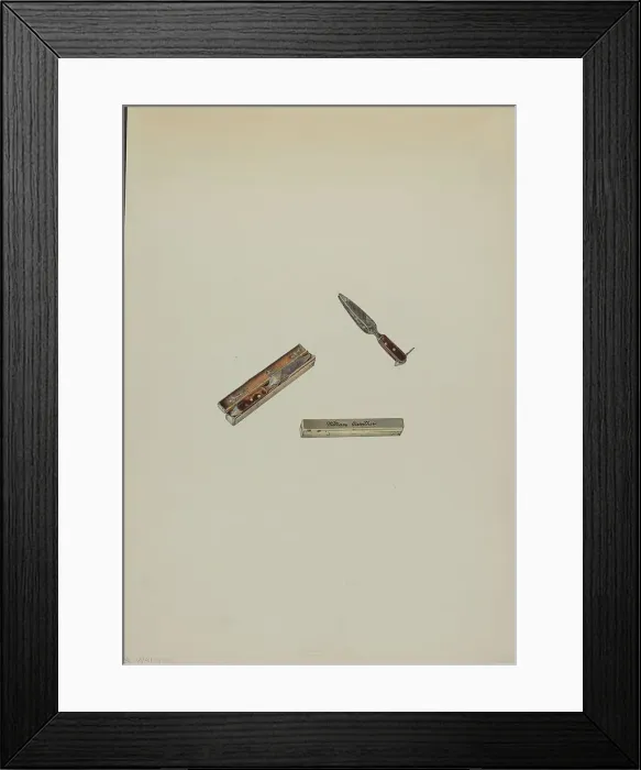 Framed Print : Pocket Manicure, c. 1939. Creator: Alfred Walbeck Framed Print : Pocket Manicure, c. 1939. Creator: Alfred Walbeck