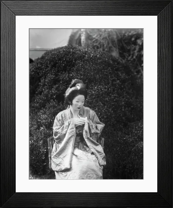 Framed Print : Person wearing a mask made by W.T. Benda, 1925 Sept. 20. Creator: Arnold Genthe Framed Print : Person wearing a mask made by W.T. Benda, 1925 Sept. 20. Creator: Arnold Genthe