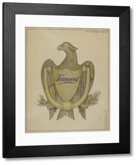 Framed Print : Door Knocker, 1935 / 1942. Creator: E.N. Dunne Framed Print : Door Knocker, 1935 / 1942. Creator: E.N. Dunne