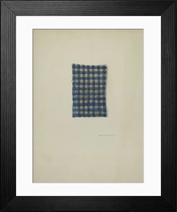 Framed Print : Fragment of Comforter, 1938. Creator: Hardin Walsh Framed Print : Fragment of Comforter, 1938. Creator: Hardin Walsh
