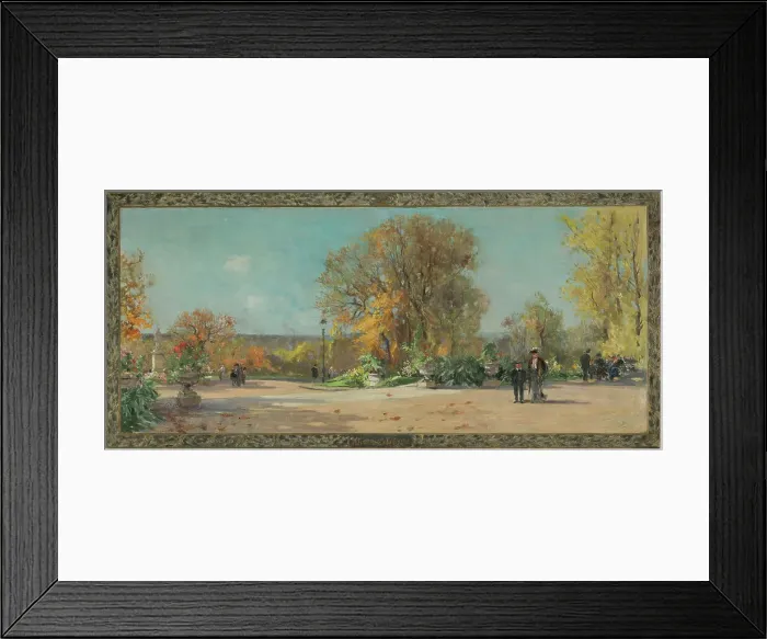 Framed Print : Sketch for the town hall of Vanves: Terrace of the Lycee Michelet, 1902. Creator: Pierre Vauthier Framed Print : Sketch for the town hall of Vanves: Terrace of the Lycee Michelet, 1902. Creator: Pierre Vauthier