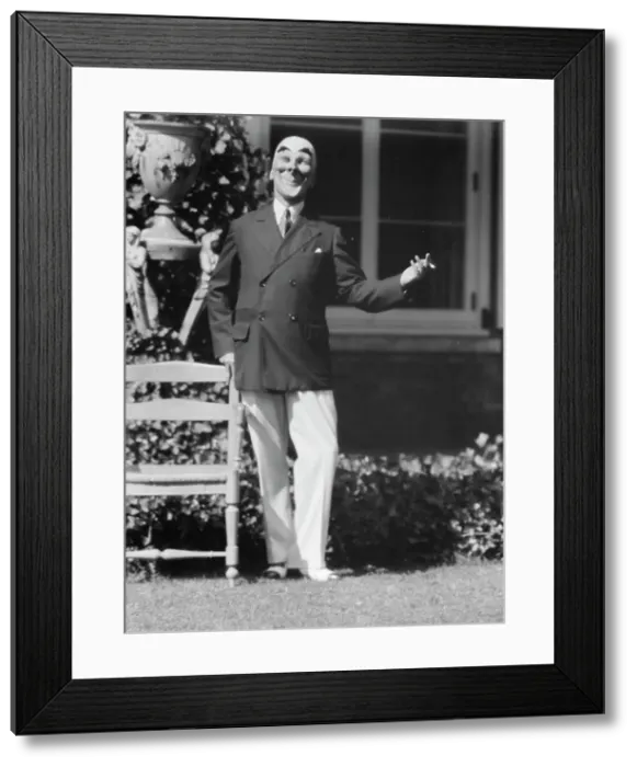 Framed Print : Person wearing a mask made by W.T. Benda, 1925 Sept. 20. Creator: Arnold Genthe Framed Print : Person wearing a mask made by W.T. Benda, 1925 Sept. 20. Creator: Arnold Genthe