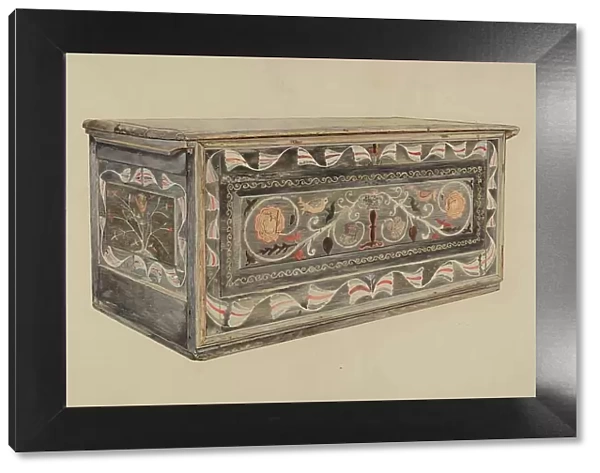 Painted Guilford Chest, 1935 / 1942. Creator: Edward F. Engel