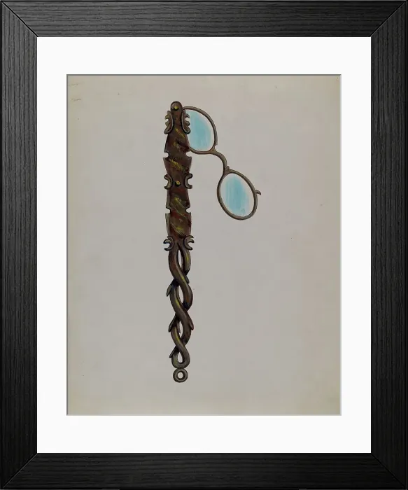 Framed Print : Tortoise Shell Lorgnette, c. 1936. Creator: Charles Enjoian Framed Print : Tortoise Shell Lorgnette, c. 1936. Creator: Charles Enjoian