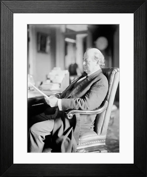 Framed Print : William Jennings Bryan, Rep. from Nebraska, at desk, 1914. Creator: Harris & Ewing. William Jennings Bryan, Rep. from Nebraska, at desk, 1914. Creator: Harris & Ewing Framed Print : William Jennings Bryan, Rep. from Nebraska, at desk, 1914. Creator: Harris & Ewing. William Jennings Bryan, Rep. from Nebraska, at desk, 1914. Creator: Harris & Ewing