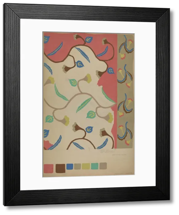 Framed Print : Colcha, 1935 / 1942. Creator: Majel G. Claflin Framed Print : Colcha, 1935 / 1942. Creator: Majel G. Claflin