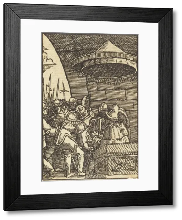 Framed Print : Pilate Washing His Hands, c. 1513. Creator: Albrecht Altdorfer Framed Print : Pilate Washing His Hands, c. 1513. Creator: Albrecht Altdorfer