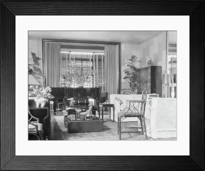 Framed Print : Gould, Jay, Mrs. apartment, 1929 Feb. 16. Creator: Arnold Genthe Framed Print : Gould, Jay, Mrs. apartment, 1929 Feb. 16. Creator: Arnold Genthe