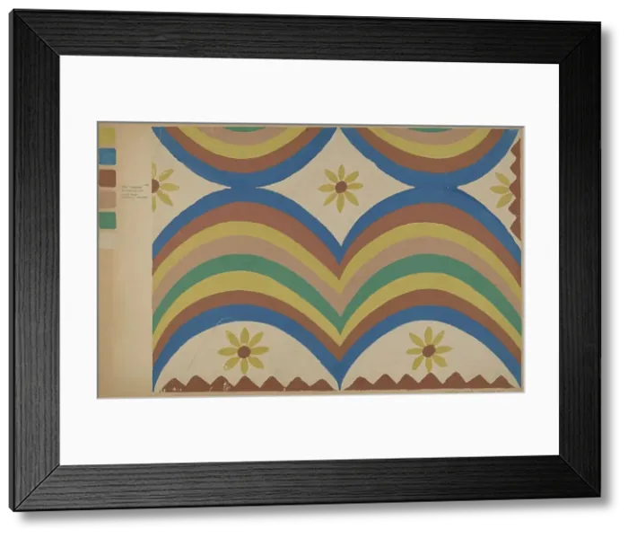 Framed Print : Colcha, 1935 / 1942. Creator: Majel G. Claflin Framed Print : Colcha, 1935 / 1942. Creator: Majel G. Claflin