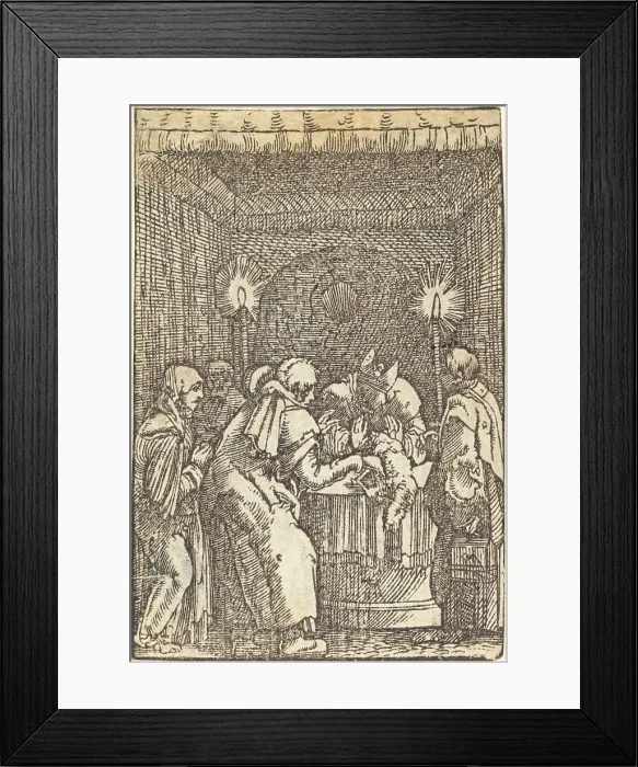 Framed Print : Joachim's Offering Refused, c. 1513. Creator: Albrecht Altdorfer Framed Print : Joachim's Offering Refused, c. 1513. Creator: Albrecht Altdorfer