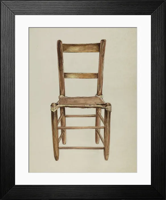 Framed Print : Side Chair, 1950. Creator: Louie H. Ewing Framed Print : Side Chair, 1950. Creator: Louie H. Ewing