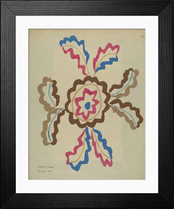 Framed Print : Colcha, 1935 / 1942. Creator: Majel G. Claflin Framed Print : Colcha, 1935 / 1942. Creator: Majel G. Claflin