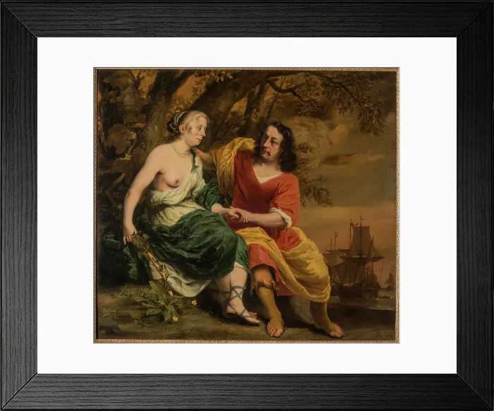 Framed Print : Portrait of a Married Couple as Medea and Jason (Leonhard Winnincx and Helena van Heuvel?), 1664. Creator: Bol, Ferdinand (1616-1680) Framed Print : Portrait of a Married Couple as Medea and Jason (Leonhard Winnincx and Helena van Heuvel?), 1664. Creator: Bol, Ferdinand (1616-1680)