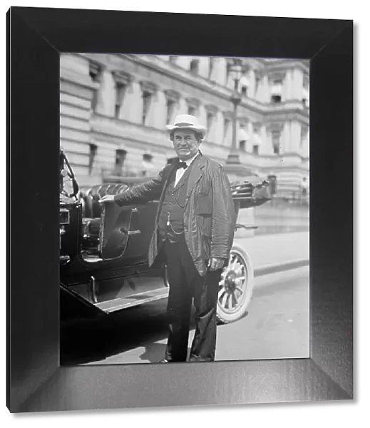 William Jennings Bryan, Rep. from Nebraska, Secretary of State, Standing Beside Auto, 1913 Creator: Harris & Ewing. William Jennings Bryan, Rep. from Nebraska, Secretary of State, Standing Beside Auto, 1913 Creator: Harris & Ewing