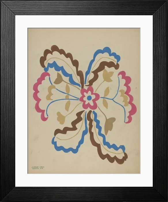 Framed Print : Colcha, 1935 / 1942. Creator: Majel G. Claflin Framed Print : Colcha, 1935 / 1942. Creator: Majel G. Claflin