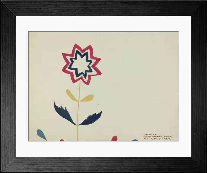 Framed Print : Colcha, 1935 / 1942. Creator: Majel G. Claflin Framed Print : Colcha, 1935 / 1942. Creator: Majel G. Claflin