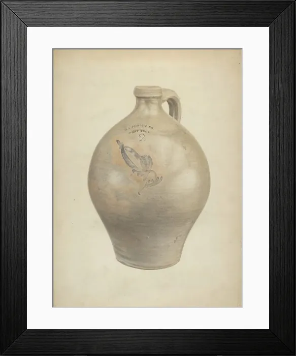 Framed Print : Earthenware Jug, c. 1937. Creator: L. Vladimar Fischer Framed Print : Earthenware Jug, c. 1937. Creator: L. Vladimar Fischer