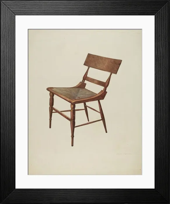 Framed Print : Chair (Samuel Chase), 1935 / 1942. Creator: James Fisher Framed Print : Chair (Samuel Chase), 1935 / 1942. Creator: James Fisher