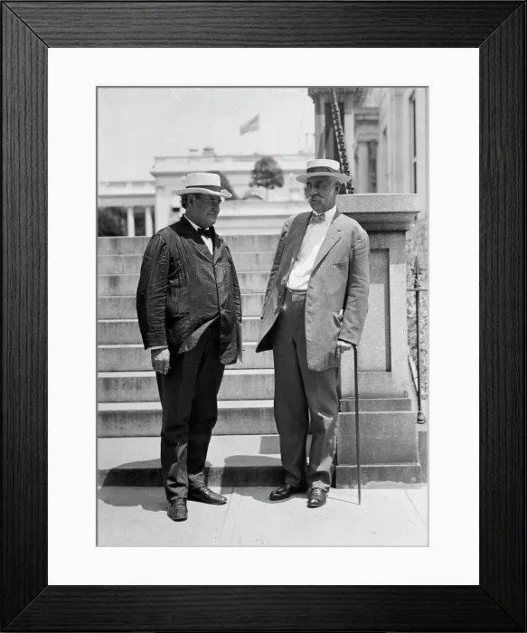 Framed Print : William Jennings Bryan, Rep. from Nebraska, with John R. Silliman, 1914. Creator: Harris & Ewing. William Jennings Bryan, Rep. from Nebraska, with John R. Silliman, 1914. Creator: Harris & Ewing Framed Print : William Jennings Bryan, Rep. from Nebraska, with John R. Silliman, 1914. Creator: Harris & Ewing. William Jennings Bryan, Rep. from Nebraska, with John R. Silliman, 1914. Creator: Harris & Ewing