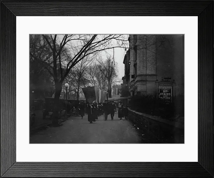 Framed Print : Woman Suffrage - Pickets, 1917. Creator: Harris & Ewing. Woman Suffrage - Pickets, 1917. Creator: Harris & Ewing Framed Print : Woman Suffrage - Pickets, 1917. Creator: Harris & Ewing. Woman Suffrage - Pickets, 1917. Creator: Harris & Ewing