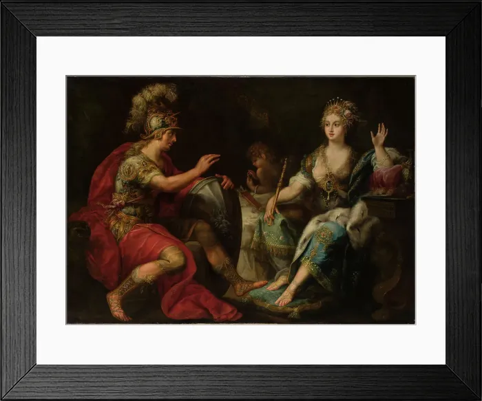 Framed Print : Aeneas and Dido, 17th century. Creator: Pasinelli, Lorenzo (1629-1700) Framed Print : Aeneas and Dido, 17th century. Creator: Pasinelli, Lorenzo (1629-1700)