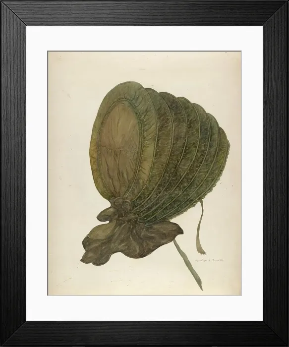 Framed Print : Bonnet, c. 1939. Creator: Marion Gaskill Framed Print : Bonnet, c. 1939. Creator: Marion Gaskill