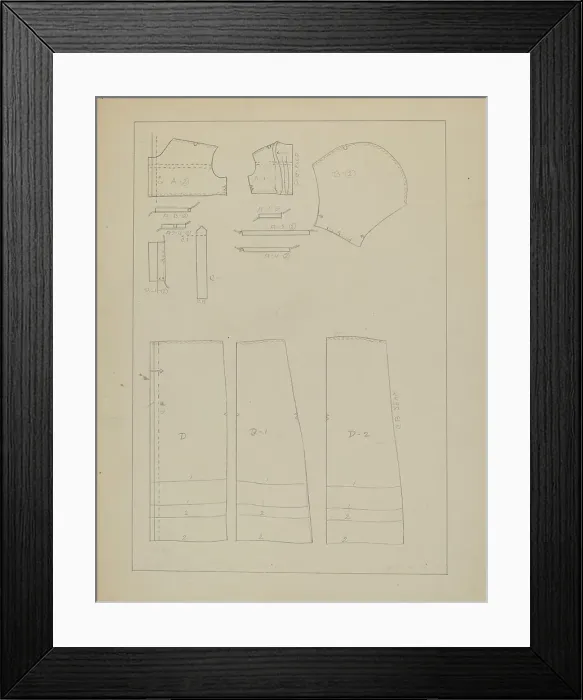 Framed Print : Girl's Dress (Pattern), c. 1937. Creator: Nancy Crimi Framed Print : Girl's Dress (Pattern), c. 1937. Creator: Nancy Crimi
