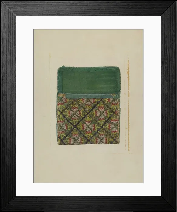 Framed Print : Purse, 1935 / 1942. Creator: Marion Gaylord Framed Print : Purse, 1935 / 1942. Creator: Marion Gaylord