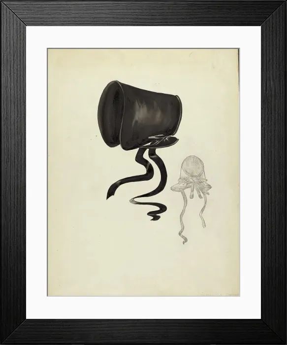 Framed Print : Bonnet, 1935 / 1942. Creator: Dorothy M. Gerhard Framed Print : Bonnet, 1935 / 1942. Creator: Dorothy M. Gerhard