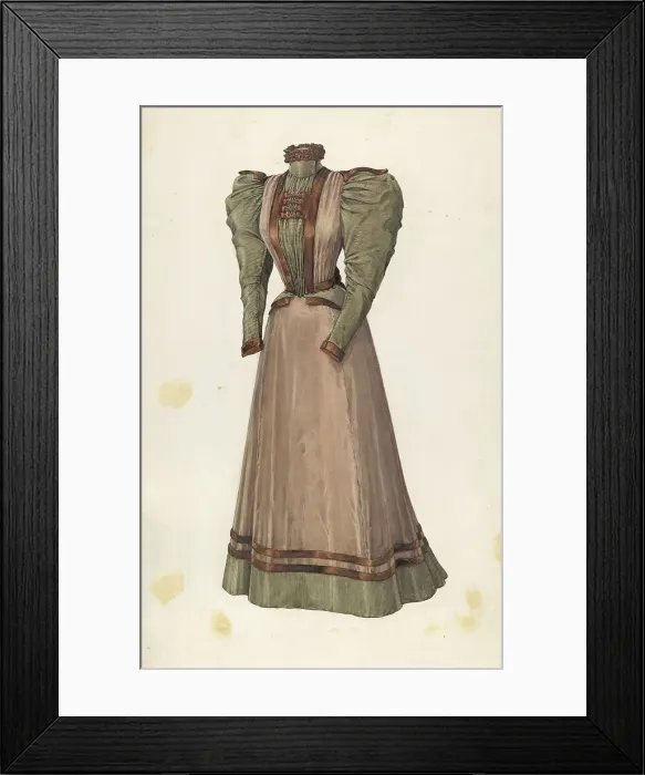 Framed Print : Dress, c. 1941. Creator: Winifred Gibbes Framed Print : Dress, c. 1941. Creator: Winifred Gibbes