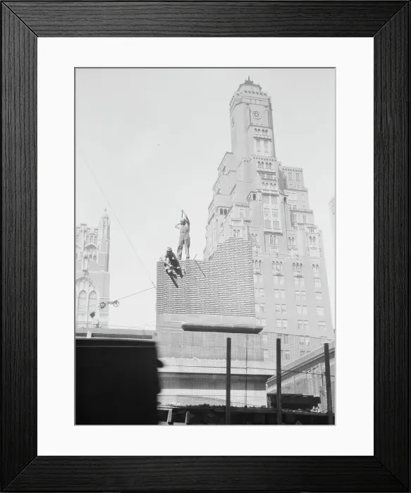 Framed Print : New York City views, between 1927 and 1938. Creator: Arnold Genthe Framed Print : New York City views, between 1927 and 1938. Creator: Arnold Genthe