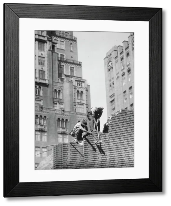 Framed Print : New York City views, between 1927 and 1938. Creator: Arnold Genthe Framed Print : New York City views, between 1927 and 1938. Creator: Arnold Genthe